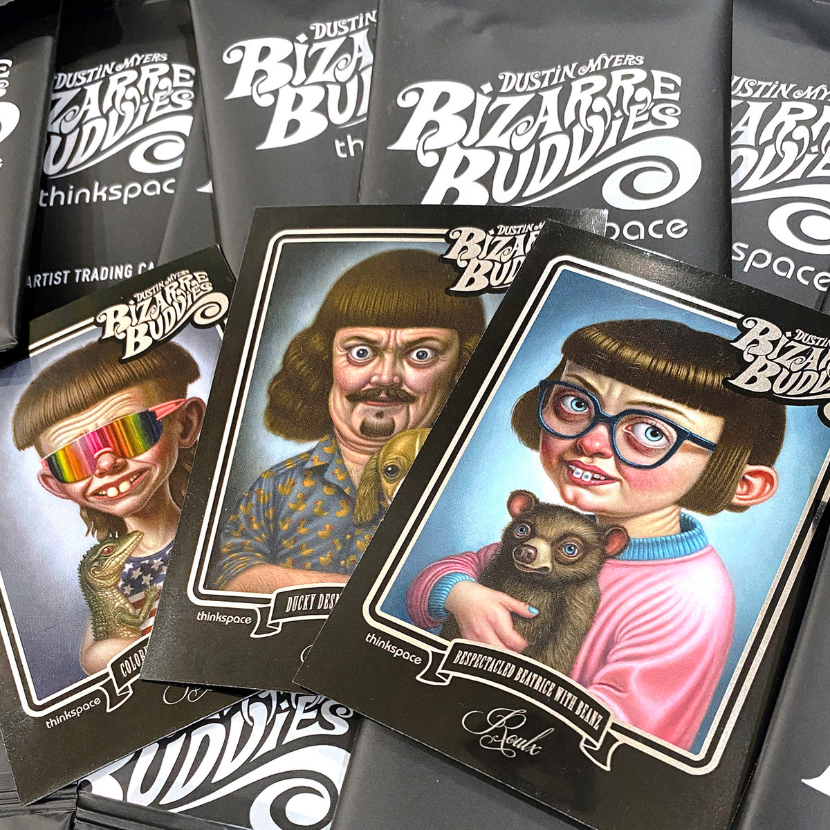 Dustin Myers &quot;Perfectly Normal&quot; Artist Trading Cards - Factory Sealed 6-Box Hobby Case (with Exclusive ThinkSpace Pack)