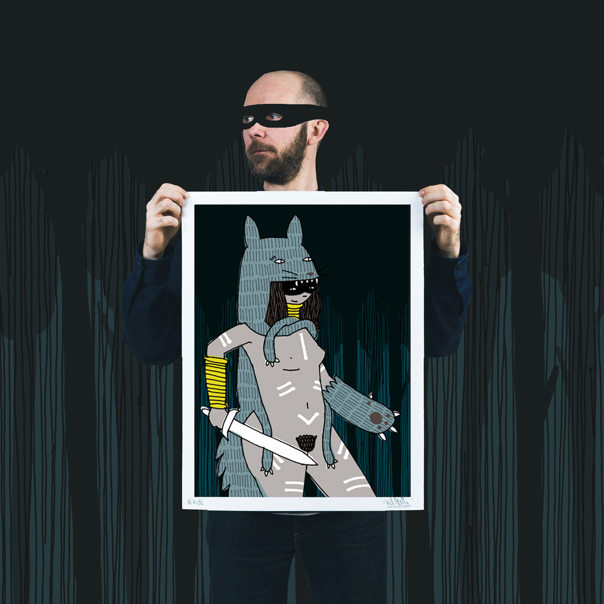 Kid Acne &quot;Night Watch&quot; - Archival Print, Limited Edition of 25 - 18 x 24&quot;